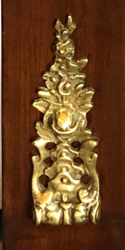 Empire Cheval Floor Full Length Mirror with Bronze Mounts 19th 20th Century