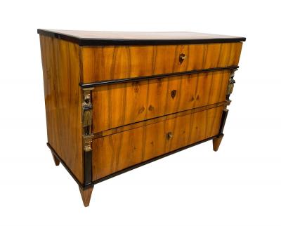 Empire Commode Walnut Veneered with Caryatids Austria Vienna circa 1810 15