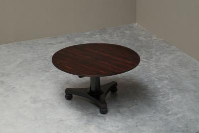 Empire Dining or Center Table in Rosewood Veneer 19th Century