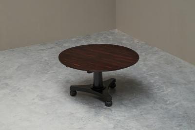 Empire Dining or Center Table in Rosewood Veneer 19th Century