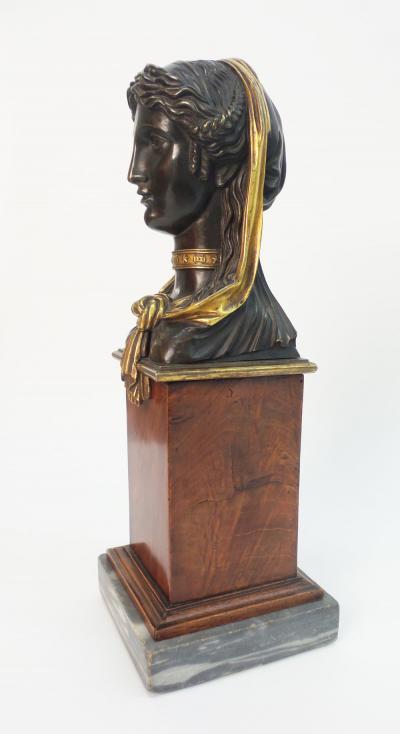 Empire Gilt and Patinated Bronze Sculpture