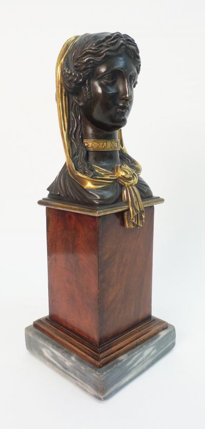 Empire Gilt and Patinated Bronze Sculpture