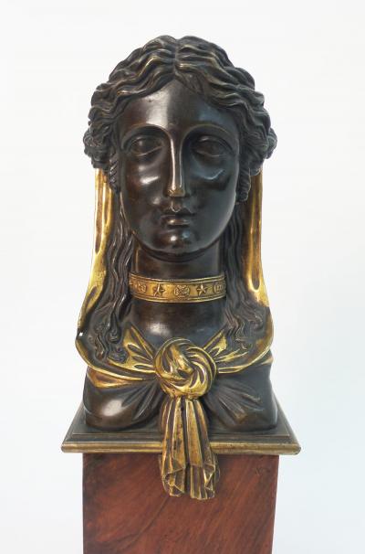Empire Gilt and Patinated Bronze Sculpture
