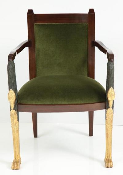 Empire Period Parcel Gilt Armchair