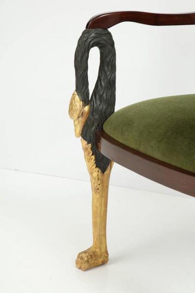 Empire Period Parcel Gilt Armchair