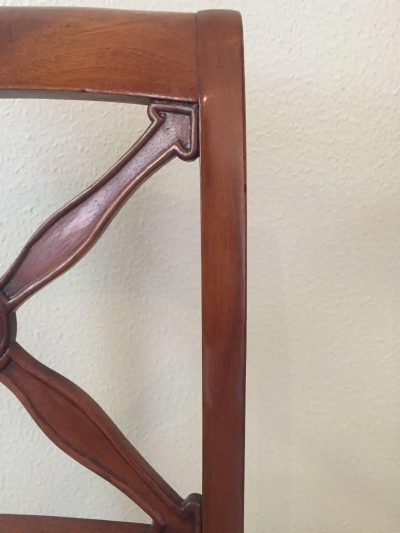 Empire Restauration Walnut Chairs France 1820
