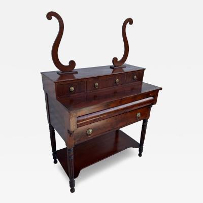Empire Revival Biedermeier Style Mahogany Vanity without mirror