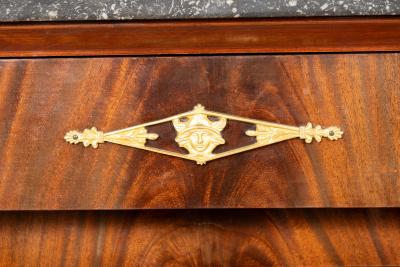 Empire Style Mahogany Bookcase