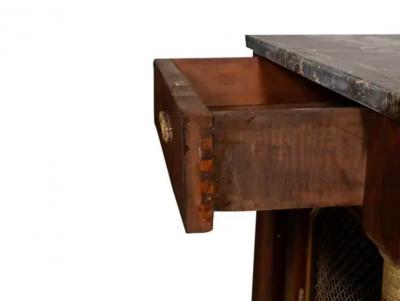 Empire Style Mahogany and Ormolu Mounted Bedside Cabinet