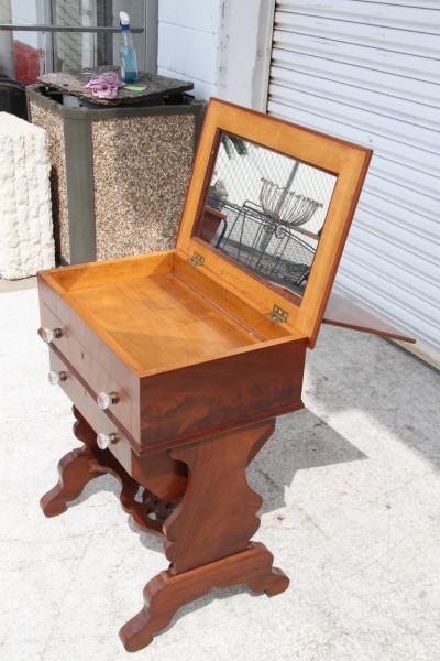 Empire Style Walnut Dressing Table