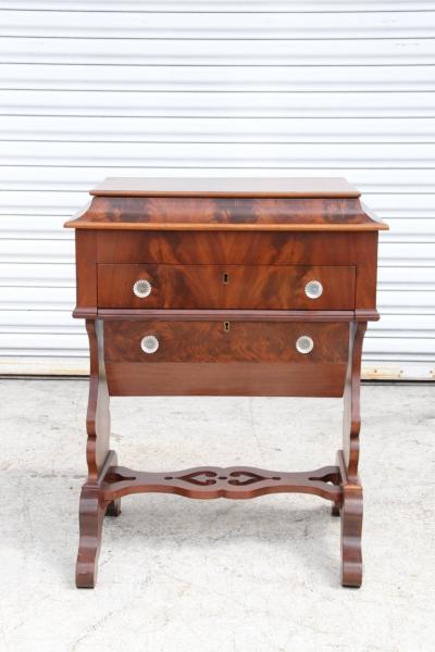 Empire Style Walnut Dressing Table