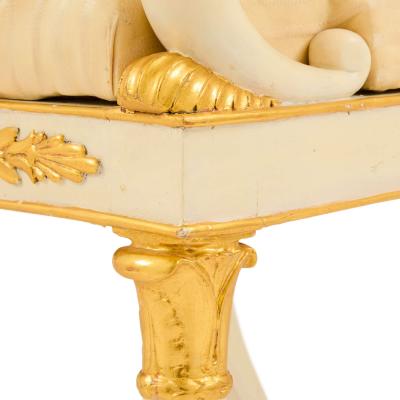 Empire period gilt and painted wood three piece salon suite