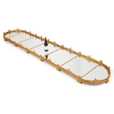 Empire style gilt bronze and mirror surtout de table centrepiece