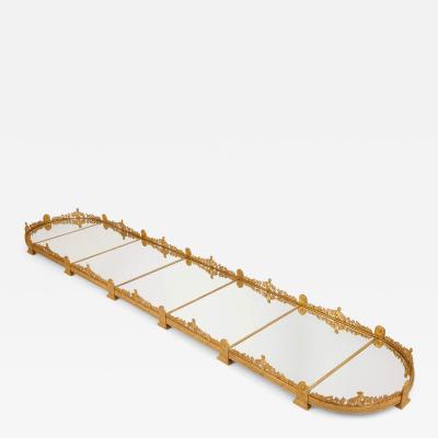 Empire style gilt bronze and mirror surtout de table centrepiece