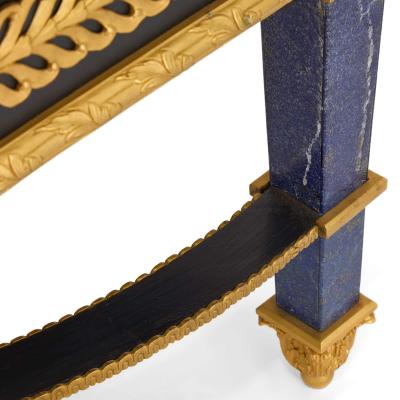 Empire style lapis lazuli and ormolu coffee table