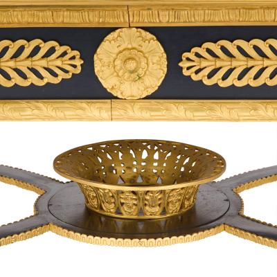 Empire style lapis lazuli and ormolu coffee table