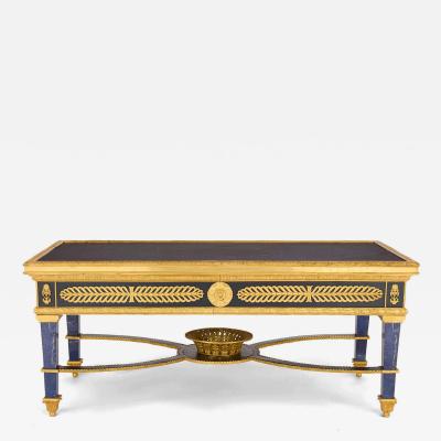 Empire style lapis lazuli and ormolu coffee table