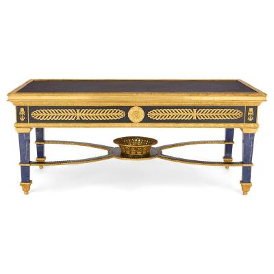 Empire style lapis lazuli and ormolu coffee table