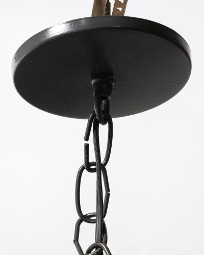 Enameled Metal Industrial Ceiling Light by Mazda France c 1960