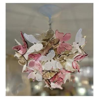 Enchanting Murano Glass Butterfly Pendant