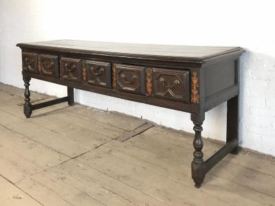 English 17th Century Charles II Oak low Dresser
