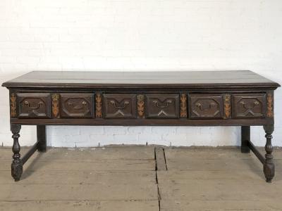 English 17th Century Charles II Oak low Dresser