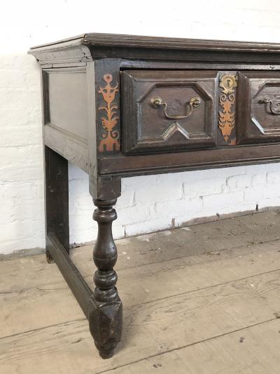 English 17th Century Charles II Oak low Dresser
