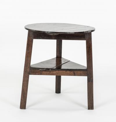 English 18th Century Antique Period Oak Cricket Table