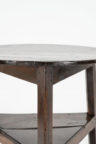 English 18th Century Antique Period Oak Cricket Table