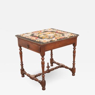 English 18th Century Jacobean Style Oak Side Table