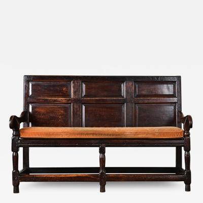 English 18th Century Oak Hall Bench