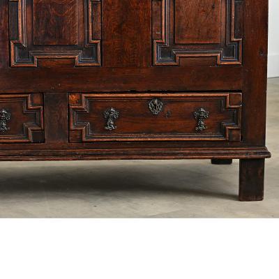 English 18th Century Oak Mule Chest