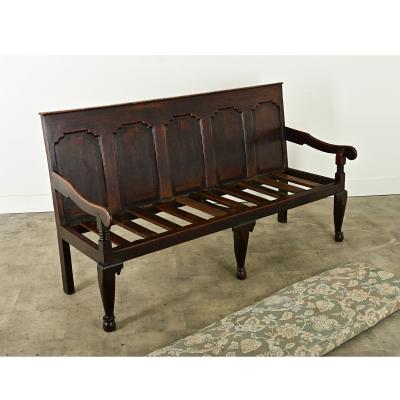 English 18th Century Oak Settle Bench