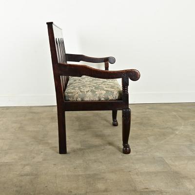 English 18th Century Oak Settle Bench