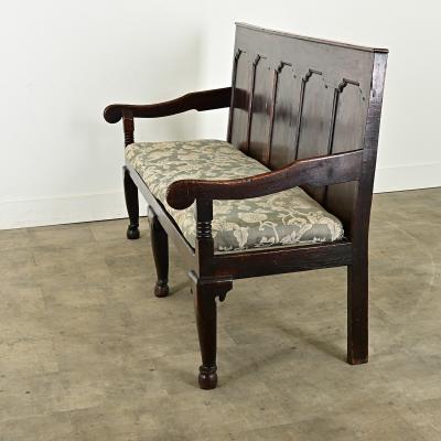English 18th Century Oak Settle Bench