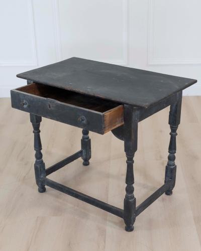 English 18th Century Painted Oak Side Table