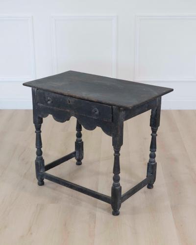 English 18th Century Painted Oak Side Table