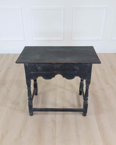 English 18th Century Painted Oak Side Table