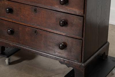 English 18thC Oak Chest Drawers