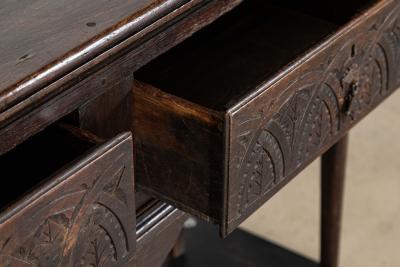 English 18thC Oak Dresser Base