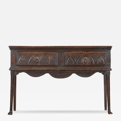 English 18thC Oak Dresser Base