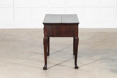 English 18thC Oak Low Boy Side Table