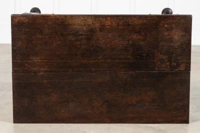 English 18thC Oak Low Boy Side Table