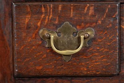 English 18thC Oak Low Boy Side Table