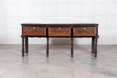 English 18thC Vernacular Oak Dresser Base