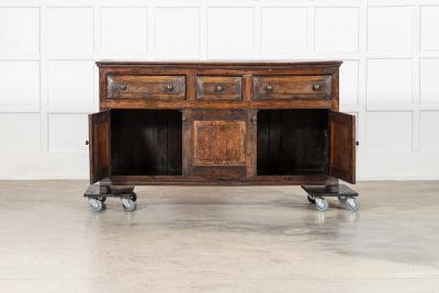 English 18thC Vernacular Oak Dresser Base