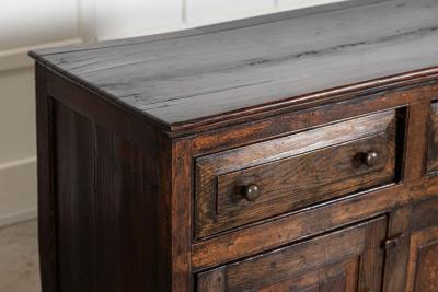 English 18thC Vernacular Oak Dresser Base