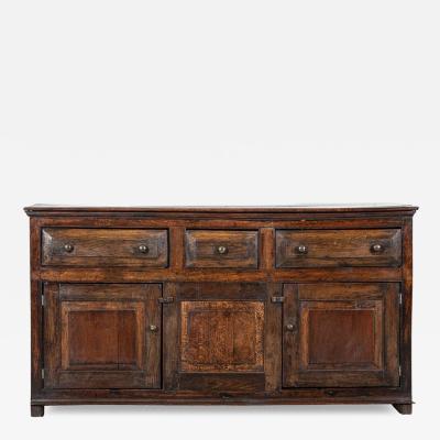 English 18thC Vernacular Oak Dresser Base
