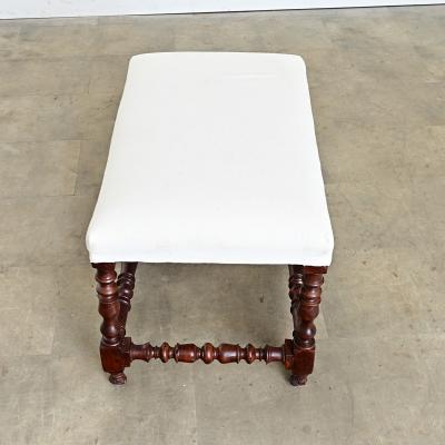 English 19th Century Bobbin Turned Oak Bench