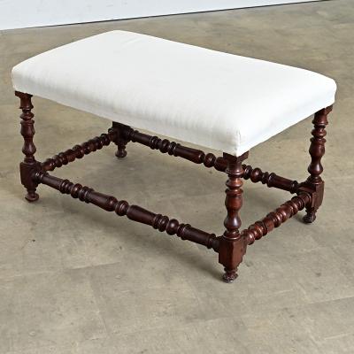 English 19th Century Bobbin Turned Oak Bench